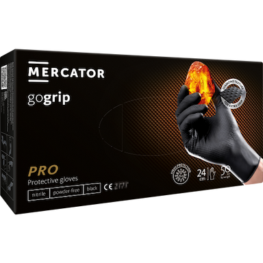 Mercator Go Grip musta, 50 kpl M koko