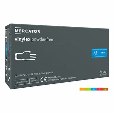 Mercator vinyylikäsine puuteriton, L koko