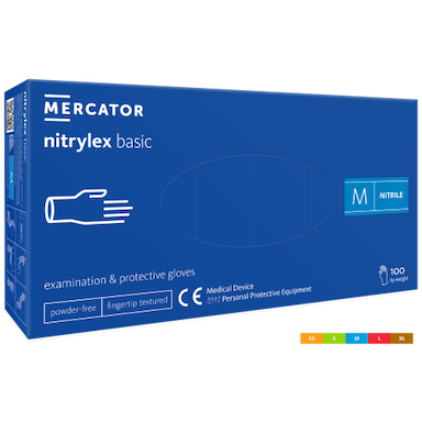 Mercator nitriilikäsineet 100 kpl, tummansiniset XS koko