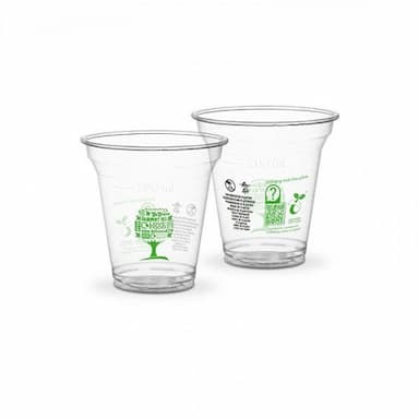 Kylmän juoman lasi ilman kuvaa, PLA, 200 ml, sarja 96, 50 kpl per pakkaus