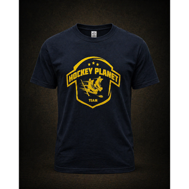 Dark blue T-shirt with logo